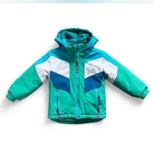 Boulder Gear Winter Puffer Coat Teal Size 4T Kids Girls Snow Jacket Insulated